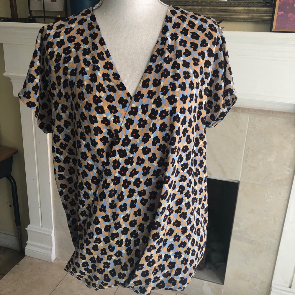 Etro 100%silk printed wrap top